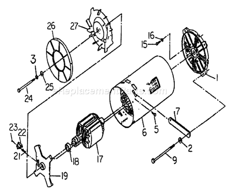 Page B Diagram and Parts List for 8892-0  Briggs and Stratton Generator
